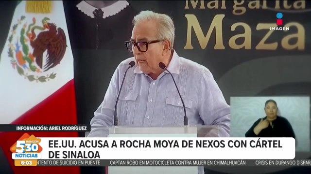Estados Unidos acusa a Rocha Moya de presuntos nexos con el Cártel de Sinaloa