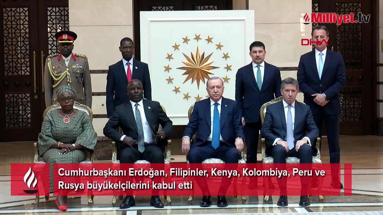 Cumhurbaşkanı Erdoğan, 5 ülkenin büyükelçisini kabul etti