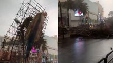 Bengaluru Scare: 100-Ft Vishnuvardhan Cutout Collapses | WATCH