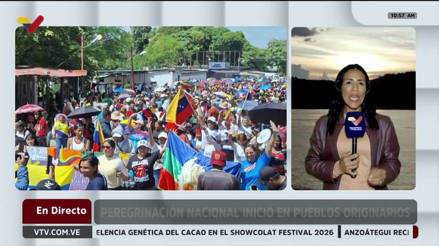 Pueblos originarios acompañaron peregrinación nacional por una Venezuela libre de sanciones