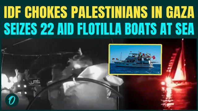 IDF CAPTURES Gaza Humanitarian Aid Flotilla, Arrests Hundreds of Palestinians Mid Sea | WATCH