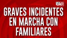 Graves incidentes en marcha con familiares: pibe murió en la comisaría y hay 3 policías heridos