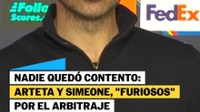 Nadie quedó contento: Arteta y Simeone "furiosos" con el arbitraje en el Atlético-Arsenal
