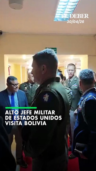 Alto jefe militar de Estados Unidos visita Bolivia