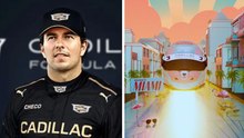 Checo Pérez estrenará casco en el GP de Miami y así lo presume Cadillac