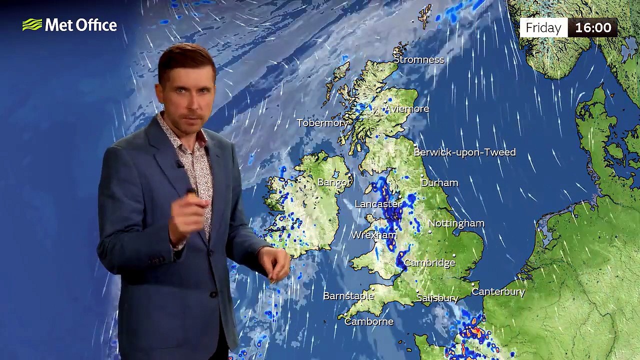 Met Office Thursday Evening Weather Forecast 30/04/2026