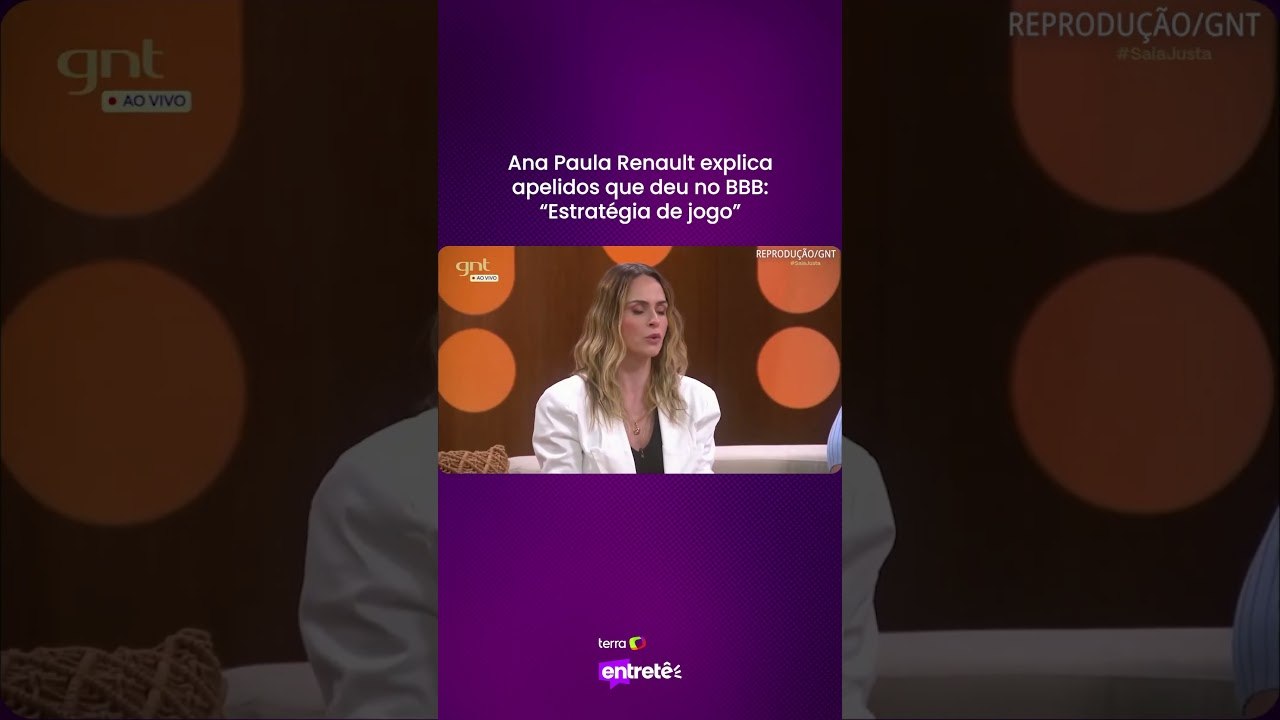 Ana Paula Renault explica apelidos que deu no BBB: “Estratégia de jogo” #shorts
