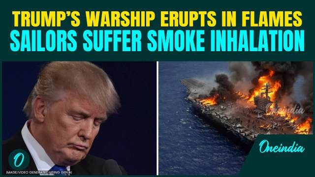 U.S Warship Under Fire BREAKING: Three Soldiers Injured After US Destroyer Caught Fire Amid Iran War
