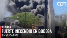 🚨¡Última Hora! Fuerte incendio consume bodega abandonada en Umán, Yucatán