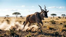 Nilgai Sudden Alert Escape
