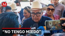 Rocha Moya evita declarar sobre acusaciones de narcotráfico y dice estar tranquilo