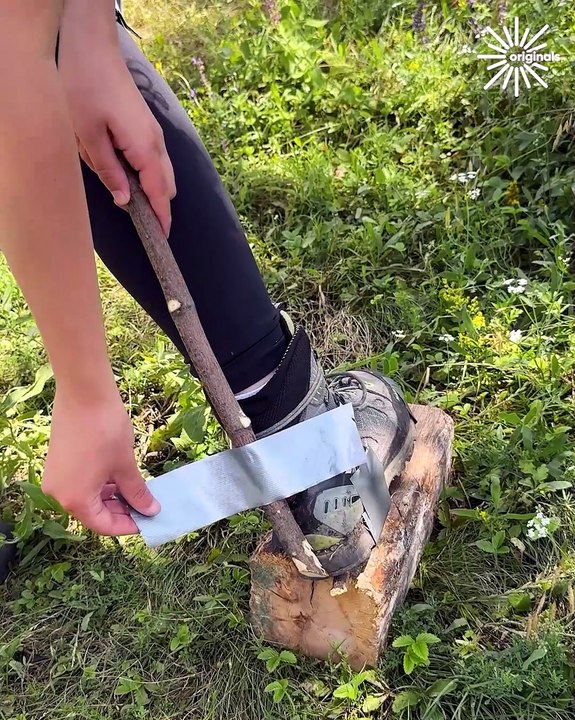 Making waterproof shoes with duct tape! 👌🏞️