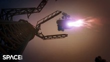 Animation Of SpaceX 'Chopsticks' To Catch Starship's Super Heavy Booster