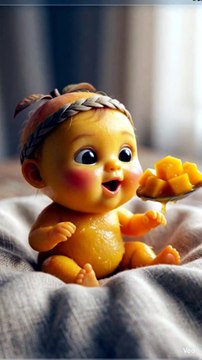 Satisfying Mango ASMR 🥭 Cute Mango Baby Eating Juicy Fruit | Relaxing ASMR Sounds