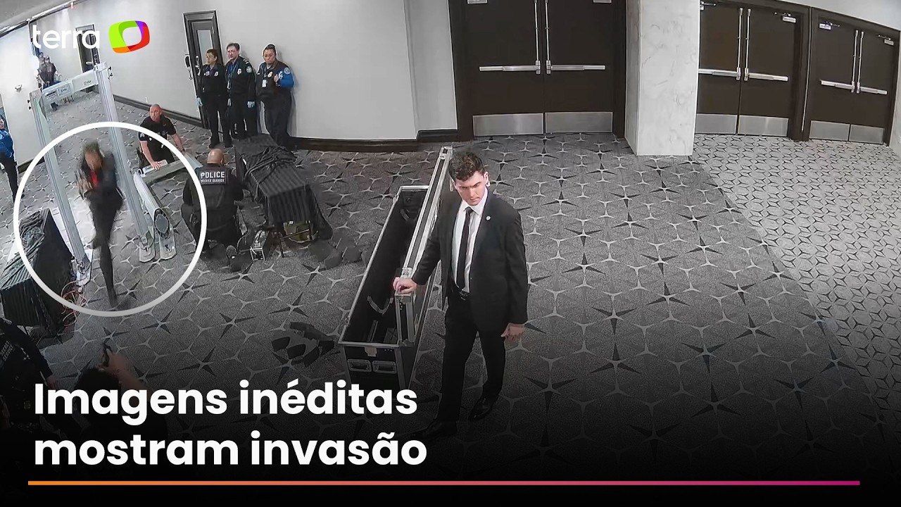 EUA divulgam novas imagens da ação de atirador que invadiu jantar de Trump em Washington