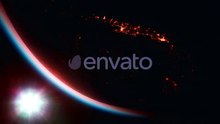 Planet Earth Globe View From Space Showing Realistic Earth Surface