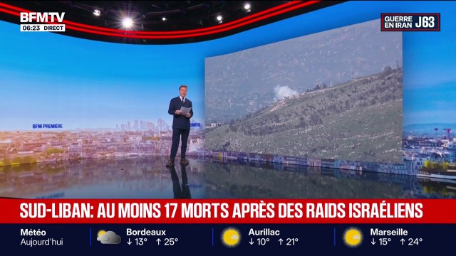 17 morts au sud du Liban, défense antiaérienne en Iran: le point sur le conflit au Moyen-Orient