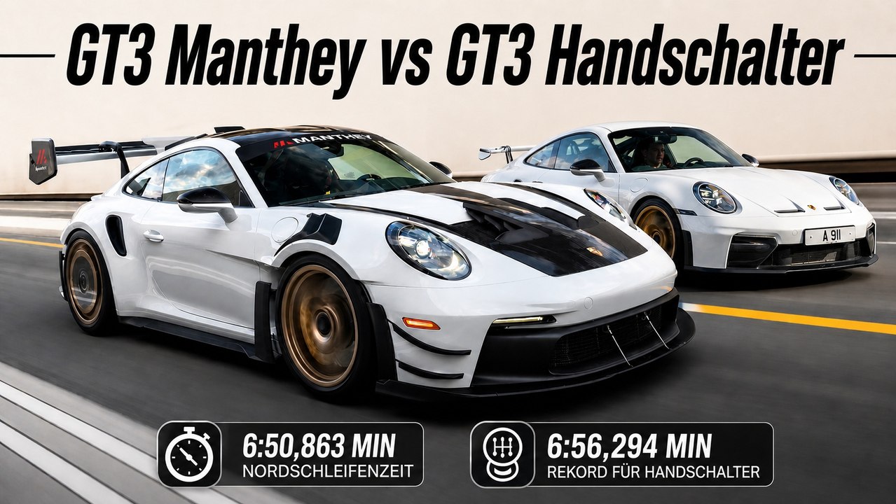 2026 Porsche 911 GT3 (992.2) Manthey Kit vs GT3 Handschalter Ring