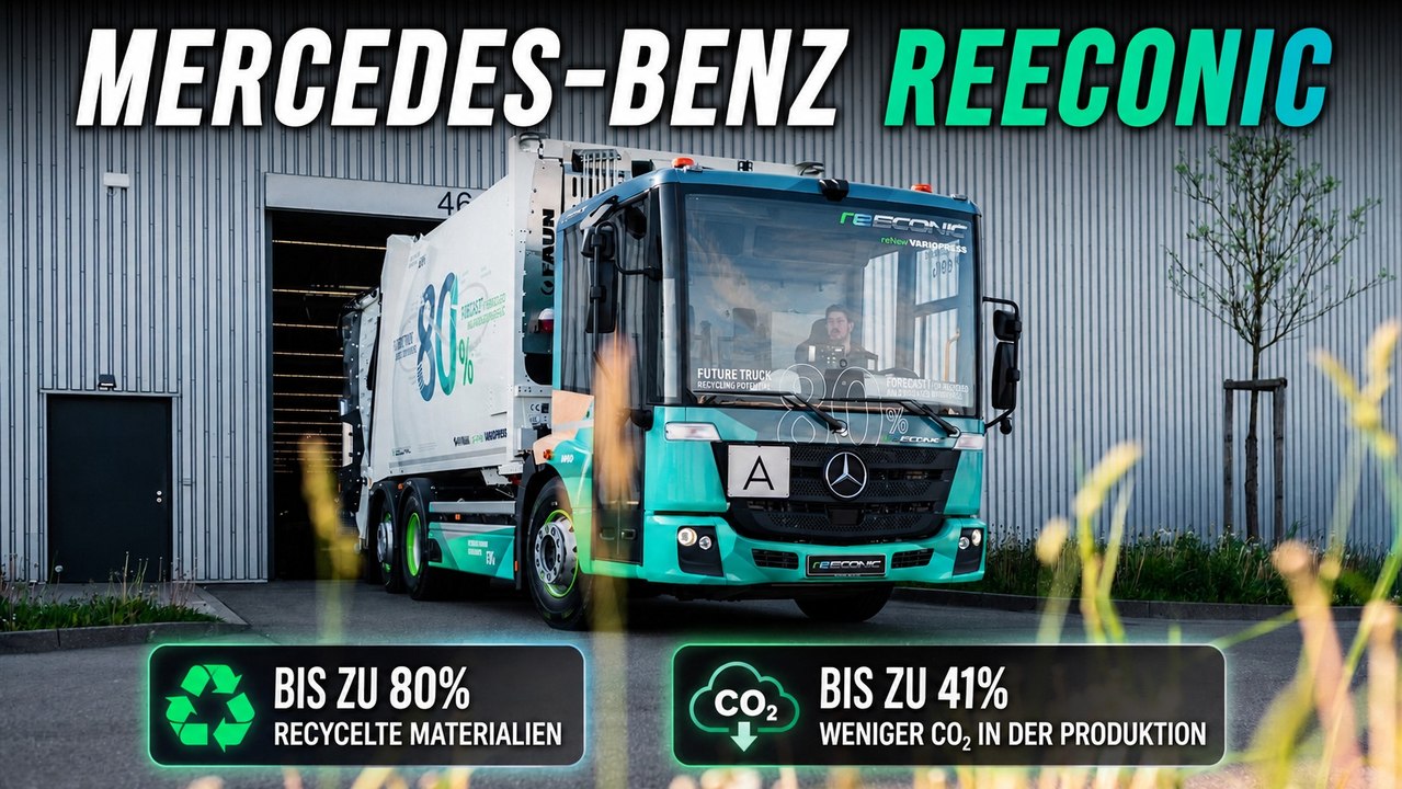 Mercedes-Benz reECONIC: Nachhaltiger Müllwagen der Zukunft