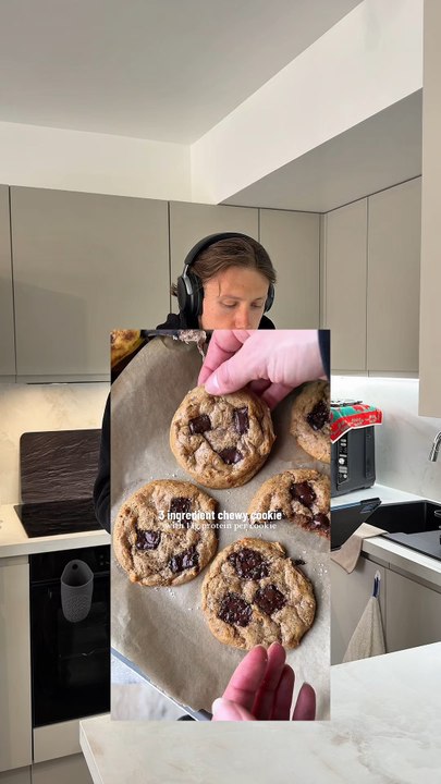 🍪Cookies protéinés banane – chocolat 🍪
