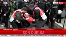 Taksim'e yürümek isteyenlere polis engeli