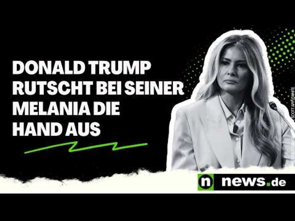 Melania Trump: Donald Trump rutscht bei seiner Melania die Hand aus - Video zeigt es