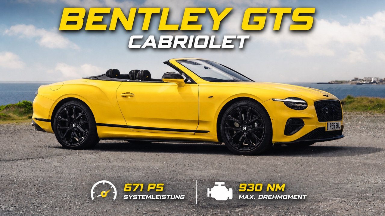 2026 Bentley GTS Cabriolet Cyber Yellow – Sportlicher Luxus-Cruiser