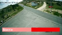 Nevşehir'de 2 hafif ticari aracın çarpıştığı kaza kamerada; 1 yaralı