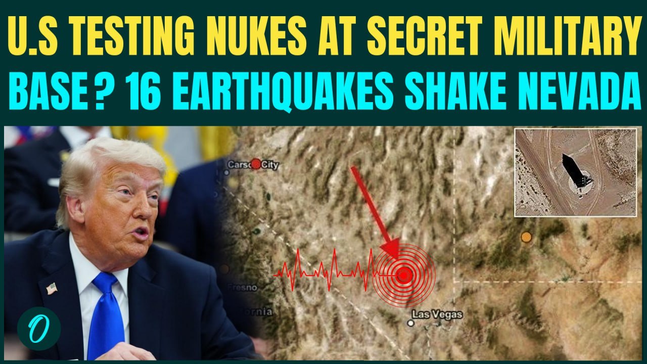 U.S Testing NUKES? 16 Back-to-Back Earthquakes SHAKE Nevada Area 51 - US-Iran NUCLEAR War Soon?