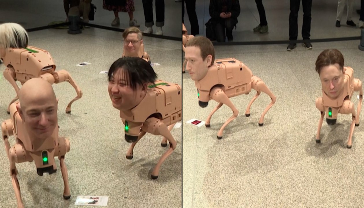 Elon Musk & Kim Jong Un as ROBOT DOGS! Inside Berlin’s Viral AI Art