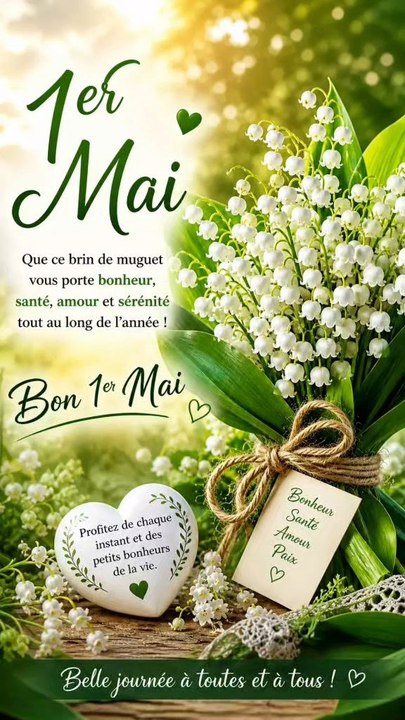 Bonne fête du Travail et du Muguet