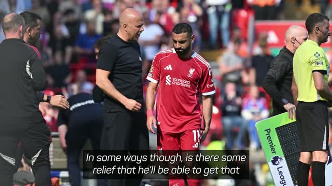 Slot relieved that Salah injury is minor