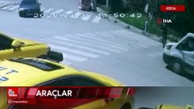 Kocaelide görme engelli yayanın yaya geçidinde zor anları