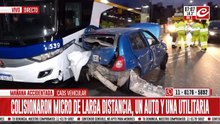 Impresionante accidente en la autopista 25 de Mayo: hay caos vehicular