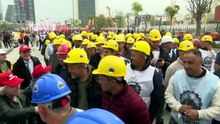 1 Mayıs kutlanıyor... Doruk Madencilik işçileri Ankara'da 1 Mayıs alanında