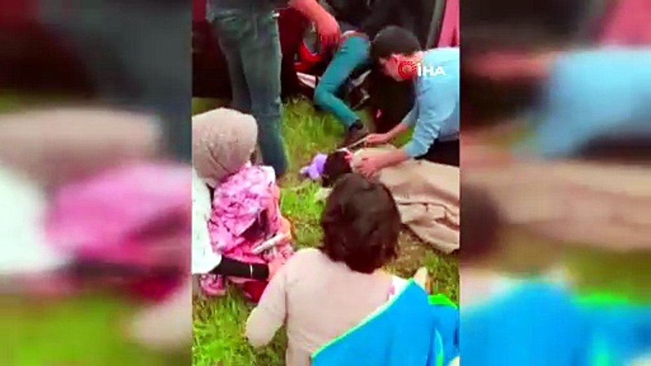 D100’da refüje çarpan cip takla attı:  4 yaralı