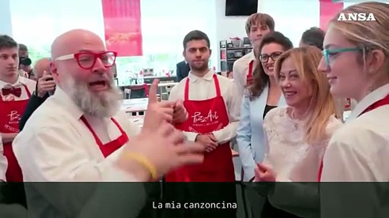 Meloni a PizzAut: "Primo Maggio con i lavoratori piu' straordinari di tutti"