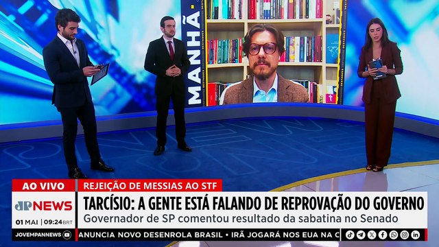 Tarcísio critica rejeição de Messias ao STF: “Reprovação do governo Lula”; Mehero e Nassa analisam