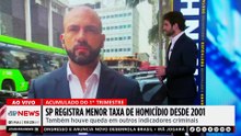 São Paulo registra menor taxa de homicídios desde 2001
