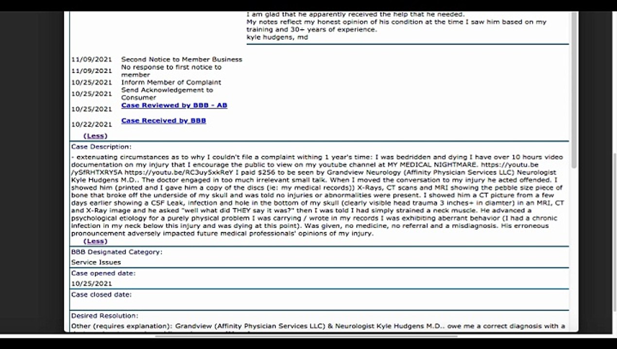 Grandview Neurology Closes 2 Hours Earlier On Fridays= Negligent MD's Work Less & Make More Money!