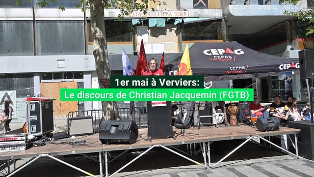 1er mai à Verviers: le discours de Christian Jacquemin, président de la FGTB Verviers-Ostbelgien