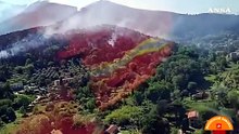 Monte Faeta, incendio ancora molto attivo: bruciati 800 ettari