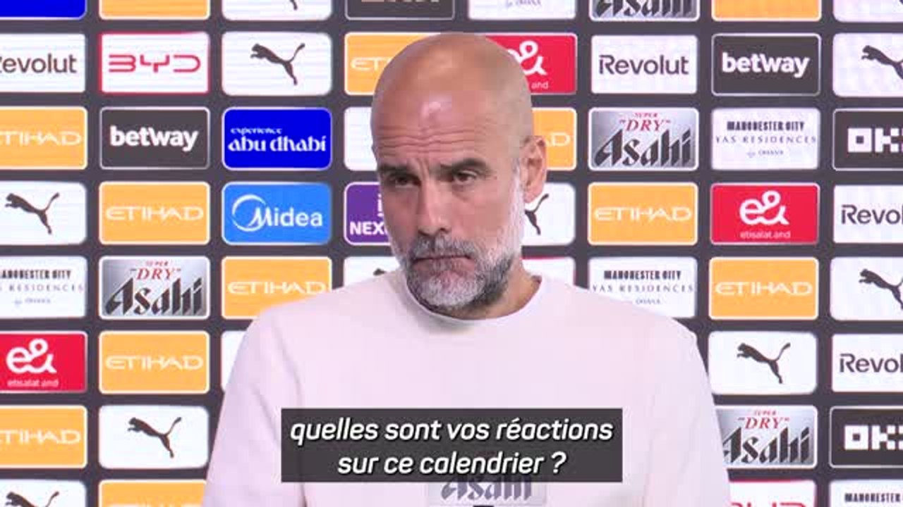 Man. City - Guardiola calme le jeu sur le calendrier : "On s’adapte"