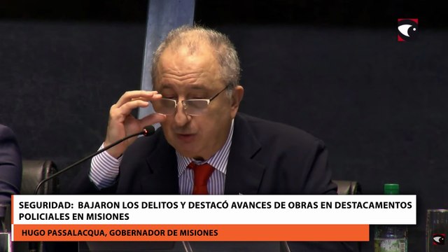 Seguridad bajaron los delitos y destacó avances de obras en destacamentos policiales en Misiones