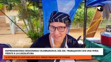 Emprendedoras misioneras celebraron el Día del Trabajador con una feria frente a la Legislatura
