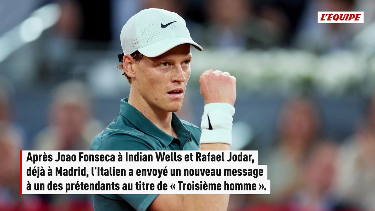 Arthur Fils impuissant face à Jannik Sinner en demi-finales du Masters 1000 de Madrid - Tennis - Madrid