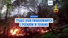 Toskania: płomienie wymknęły się spod kontroli na Monte Faeta. 800 hektarów lasu spłonęło, 3000 osób zostało ewakuowanych