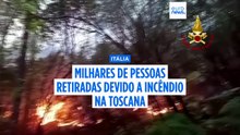 Incêndio em Itália já queimou mais de 800 hectares e 3.000 pessoas tiveram de ser retiradas
