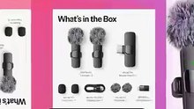 Wireless Mini Microphone for iPhone, iPad, Android