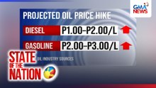 Projected oil price hike | SONA